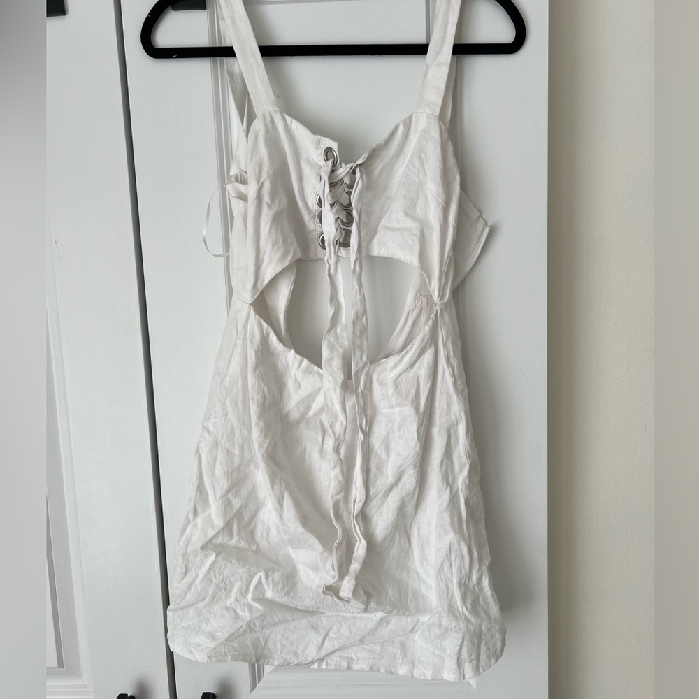 SEEK the label white linen dress